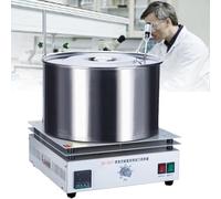 Placa caliente con agitador magnético con baño de agua y aceite, velocidad ajustable 100-3000 rpm, capacidad de 15 litros para elaboración de cerveza e investigación científica