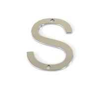 Placa Casa Acero Inoxidable Flotante 3d NúMeros 0-9 Letras A-Z 2 Pulgadas con Tornillo Metal Pulido Etiqueta Digital Placas Puerta SeñAlizacióN Exterior para BuzóN Calle Patio Intemperie (S)