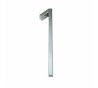 Placa Casa Flotante 3D NúMeros 12cm Plata NíQuel Satinado Signo Letras Alfabeto ABC Barra Oblicua Signage Puerta Exterior DireccióN Al Aire Libre AleacióN Zinc Montado Tornillo (1)