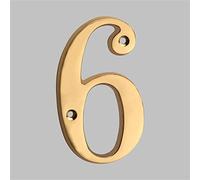 Placa Casa Flotante 3D NúMeros LatóN SóLido Letras 4 Pulgadas 10cm Dorado Moderno NúMero Apartamento Puerta Alfabeto Digital BuzóN DireccióN Exterior Placas SeñAlizacióN Tornillo Montado (6)