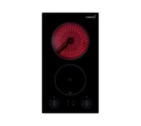 Placa CATA VI 302 Integrada 2 Zonas Cerámica 29 cm Negra