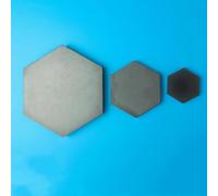 Placa cerámica de carburo de silicio sinterizado sin presión hexagonal: aislamiento y conductividad térmica， 1 pezzo(30x8 mm)