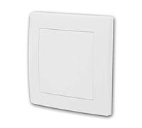 Placa ciega/tapa FLAIR, blanca, con marco empotrado
