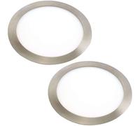 Placa circular LED JANDEI 18W 22,5 cm aluminio difusor 120° extraplana empotrable