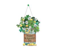 Placa colgante para fiesta de festival, letrero de bienvenida para celebración y decoración de tienda del hogar, decoración del día de San Patricio