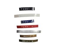 Placa con 1 etiqueta para nombres en relieve con diseño de interfono con una raya de papel plastificado adhesivo fino adhesivo 1 x 5 6 cm, para buzón de matrícula y para nombrar todo