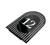 Placa con el número de mesa Wedding Gold Arch Table Numbers Modern Party Event Decor Unique Acrylic 3D Mirror Signs(Color 6,Table 1-30)