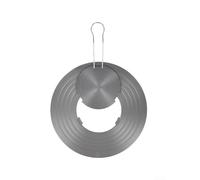 Placa conductora de calor de aluminio para cocina de gas, 26 cm, esparcidor de llama extraíble que evita que se queme, ideal para cacerolas, estofado de plata