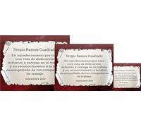Placa conmemorativa personalizada grabada con láser (Mediana)