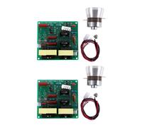 Placa controladora de potencia para limpiador ultrasónico, 2 unidades, CA 110 V, 100 W, 40 K, 2 transductores de 60 W para máquinas de limpieza