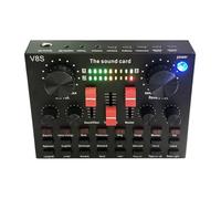 Placa controladora de sonido para DJ: consola mezcladora de sonido, dispositivo de audio compacto, mejora los efectos de voz y música | Adecuado para Home Studio DJ configuración equipo ligero y práct