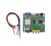 Placa convertidora de video RGB a VGA para juegos de arcade, soporta señales de componentes CGA EGA YUV, adaptador HD de detección automática para pantalla de monitor de consola retro, alimentación de