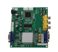 Placa Convertidora RGB a VGA, Placa Convertidora de Vídeo HD Versátil con Escaneo Automático para Señales CGA/EGA/YUV, Juegos Clásicos, 1 Pieza