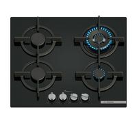 Bosch Serie 6 Placa de gas 60 cm Vidrio templado, Negro PPH6A6I10