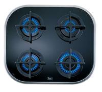 Teka CG.1 4G AI AL Placa de Gas Natural 4 Zonas Negro/Acero Inoxidable