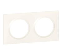 Placa cuadrada de 2 postes DOOXIE - blanco