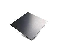 Placa cuadrada de acero inoxidable 304 de 0,5 x 60 x 60 mm, chapa pulida, láminas de metal for bricolaje hecho a mano, 1 pieza