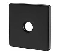 Placa cuadrada de acero inoxidable para brazo de ducha, corrector de agujeros de pared de baño con junta de sellado, instalación compatible con baño