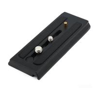 Placa de accesorios para cámara Manfrotto 503HDV MH055M0 de aluminio con compatibilidad de rosca de 1/4 y 3/8