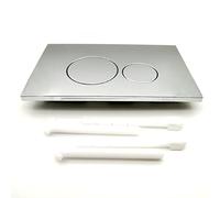 Placa de accionamiento de doble descarga for cisternas empotradas - Reemplazo robusto de botón de descarga de inodoro (236 mm x 152 mm), 1 pieza