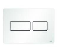 Placa de empuje para WC TECE TECEsolid, acero inoxidable, para la tecnología de doble descarga, 9240433, Color: blanco mate
