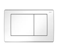 Placa de accionamiento de inodoro TECEplanus blanco brillante doble Gentec