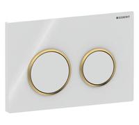 Placa de accionamiento Geberit Omega20, para enjuague de 2 volúmenes, 115.085.KK.1, Color: blanco