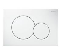 Placa de accionamiento Geberit Sigma01 para enjuague de 2 cantidades, redonda...