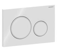 Placa de accionamiento Geberit Sigma20 para sistema de 2 descargas, 115.882.11.1, Color: blanco