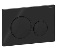 Placa de accionamiento Geberit Sigma20 para sistema de 2 descargas, 115.882.DW.1, Color: negro