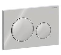 Placa de accionamiento Geberit Sigma20 para sistema de 2 descargas, 115.882.KH.1, Color: Cromado de alto brillo