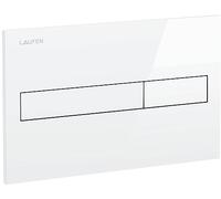 Placa de accionamiento Laufen AW1, doble rasante, 250x10x160mm, H895661, Color: blanco