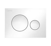 Placa de accionamiento LAUFEN INEO Moon, para elemento de WC, accionamiento de doble descarga, H9001140000001, Color: Blanco brillante