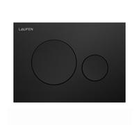 Placa de accionamiento LAUFEN INEO Moon, para elemento de WC, accionamiento de doble descarga, H9001147160001, Color: Negro Mate
