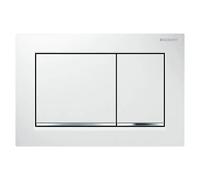Placa de accionamiento Omega 30 (Blanco, 2 descargas)