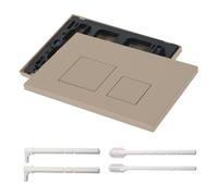Placa de accionamiento para Geberit Sigma 01 Sigma 20 Sigma 30, placa de empuje de plástico para cisterna de inodoro de repuesto para descarga de 2 cantidades, placa de accionamiento doble, 24,5 cm x