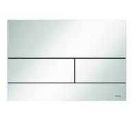 Placa de accionamiento para inodoro TECE «TECEsquare II» de metal para sistema de doble descarga, 9240832, Color: Blanco brillante