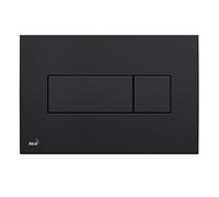Placa de accionamiento para sistemas de instalación en pared de color negro compatible con todos los módulos Alca Dual 3L/6L.