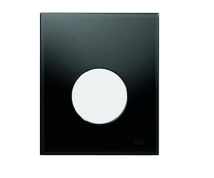 Placa de accionamiento para urinario TECE TECEloop Vidrio TECEloop con cartucho incluido, 9242654, Color: Vidrio Negro, Botón Blanco