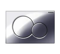 Geberit Sigma01 placas de accionamiento para doble descarga, redondas, 115770215, Color: Cromado de alto brillo - CM