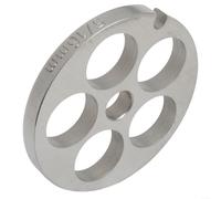 Placa de acero inoxidable para molinillo de carne Bosch, número 5, disco de procesamiento de alimentos, pieza de repuesto para electrodomésticos de cocina Bauknecht, 5,35 cm de diámetro con agujeros