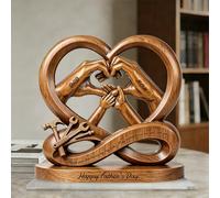 Placa de acrílico personalizada con el corazón infinito para papá,Placa decorativa de acrílico personalizada para el escritorio de papá y los niños,Recuerdo familiar para el Día del Padre