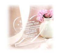 Placa de acrílico personalizada con mensaje de amor personal para parejas, regalo de aniversario o como agradecimiento para mamá, amigos y pareja, perfecto para ocasiones románticas, regalo para