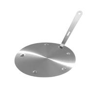 Placa de adaptador de inducción: disco de convertidor de cocina de 9 pulgadas para calefacción uniforme, difusor de calor de acero inoxidable con manija, convertidor de utensilios de cocina planos par