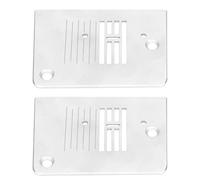 Placa de Aguja, 2 Piezas Placa de Aguja para Máquina de Coser Placa de Aguja Multifunción Placa de Aguja de Repuesto para Máquina de Coser SINGER Ajuste Confiable para Máquina de