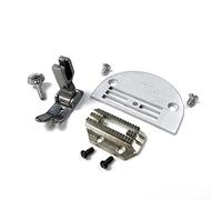 Placa de aguja resistente, perro de alimentación, pie para JUKI DDL-5550 Brother CONSEW Singer ++