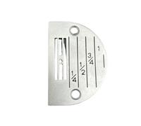 Placa de agujas pespunte recto géneros extra finos (opción dientes) [Solo placa de agujas Ref E16]