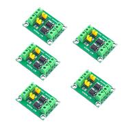 Placa de aislamiento de cambios de niveles de voltaje, utilizando el optoacoplador 817, convierte señales de bajo voltaje a salidas de hasta 24 V para aplicaciones de potencia, placa de control