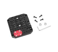 Placa de aleación de aluminio con múltiples agujeros de montaje rápido de 1/4 y 3/8 pulgadas para accesorios de cámara, accesorio estándar