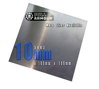 Placa de aluminio de 10mm - 5083 100mm x 100mm (10cm x 10cm)